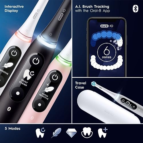 Rechargeable Electric Toothbrush with Visible Pressure Sensor and Travel Case Q237