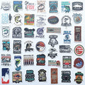Funny Fishing Decal Bass Sticker Fish Decals for Boats Fish on Trout Fishing Stickers Boat Graphics 50Pcs