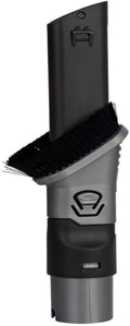 2-in-1 Dusting Brush Crevice Tool 35mm Compatible with Shark Rotator DuoClean Lift-Away NV650 NV680 NV681 NV751 NV752 NV800W NV801 NV803 Vacuum Cleaner, Gray