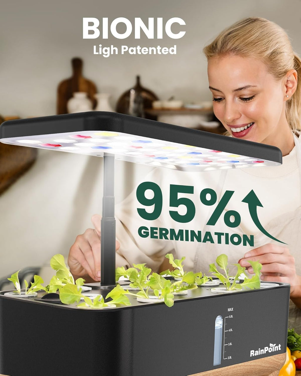 Indoor Hydroponics Growing System with 13 Pods B642