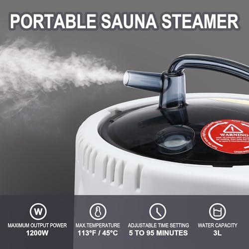 3L Sauna Steamer with Remote Control and Temperature Settings Z98055
