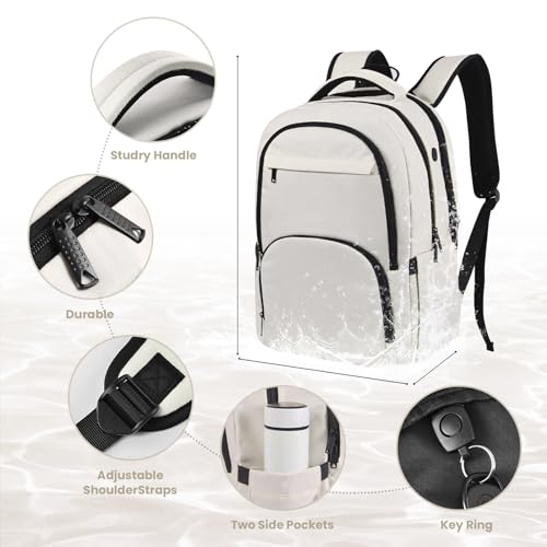 Travel Laptop Backpack with USB Charger Hole, Water Resistant, Carry-on Size M7033