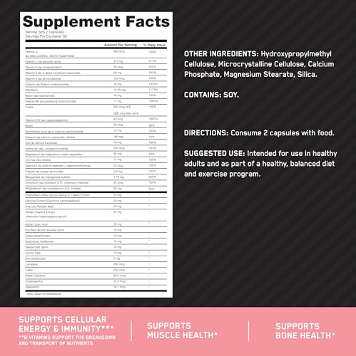 Women's Daily Multivitamin with Iron, Vitamin C, Zinc and D, 120 Capsules B4749