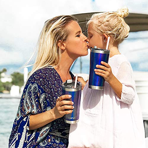 Marble Swirl Insulated Tumbler Cup, 20oz, Stainless Steel I839