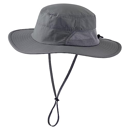 Connectyle Men's UPF 50+ Wide Brim Boonie Hat Breathable Fishing Hiking Sun Hat