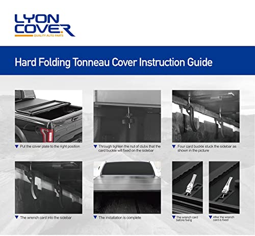 Hard Tri-Fold Truck Bed Tonneau Cover 6.2ft for Chevy Colorado GMC Canyon H745095