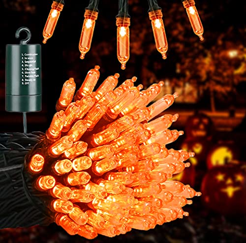 Joomer Battery Christmas Lights, 33ft 100LED Battery Operated Mini String Lights 8 Lighting Modes Timer Waterproof for Home, Garden, Party, Holiday, Christmas Trees Decoration (White)