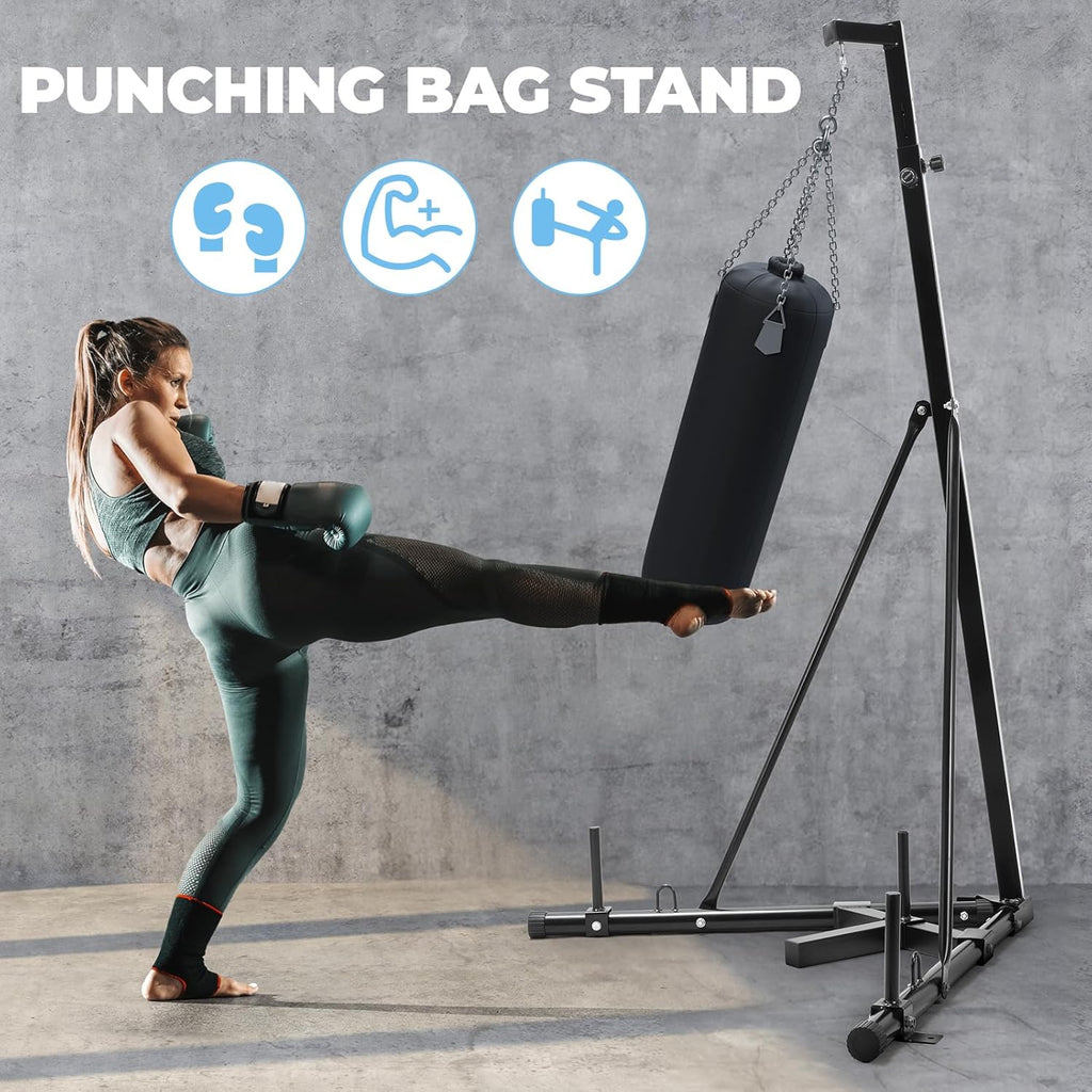 Heavy Duty Adjustable Punching Bag Stand for Home Gym S99667
