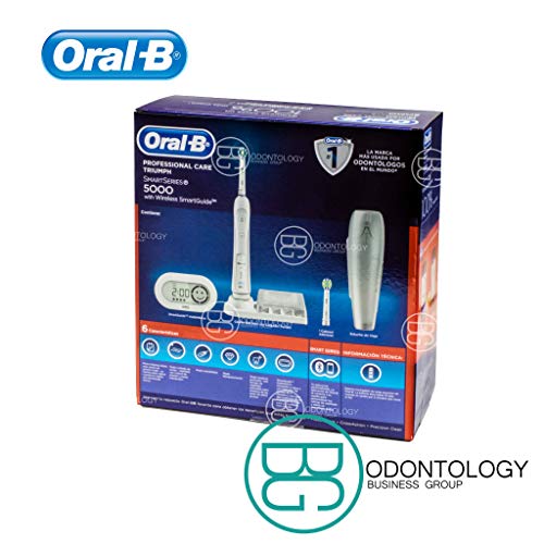 Oral-B Pro 5000 Smartseries Power Rechargeable Electric Toothbrush with Bluetooth Connectivity, White Edition