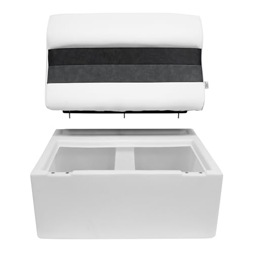 Pontoon Bench Seat Cushion Set, Grey/Navy/Blue N37144