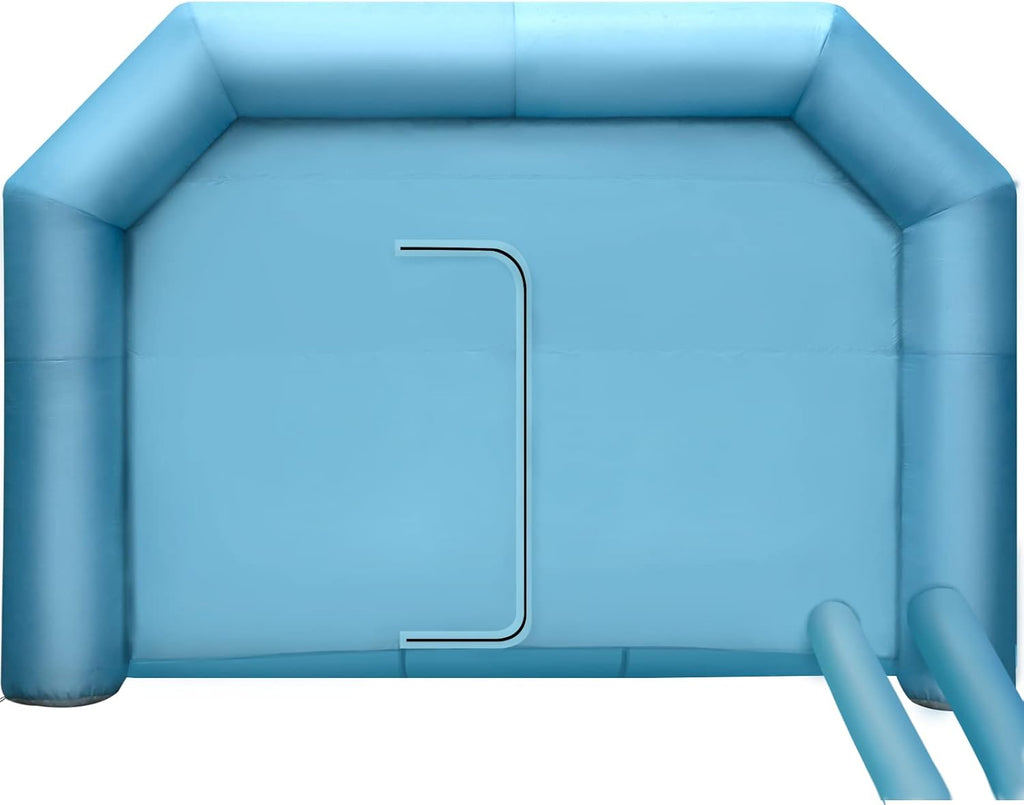 Inflatable Paint Booth 19.7 x 13.1 x 8.5 ft with Blowers and Air Filter System T1413