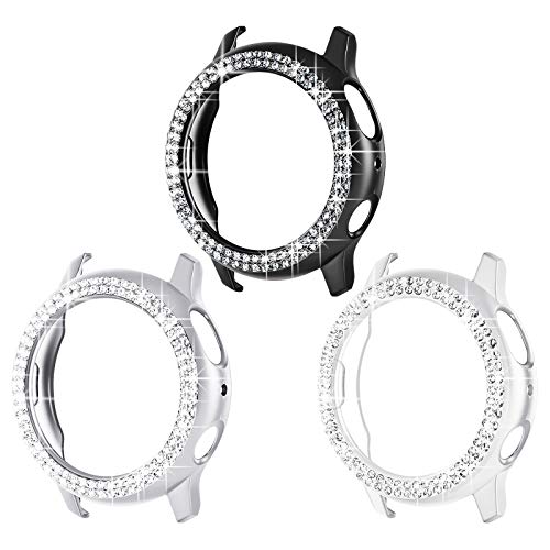 Surace Galaxy Watch Active 2 Case 40mm, Bling Frame Protective Case Compatible for Samsung Galaxy Watch Active 2 (5 Packs, Rose Gold/Pink Gold/Black/Silver/Clear)-40mm