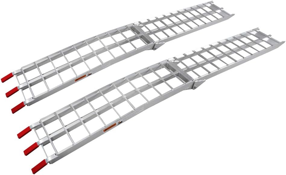 Aluminum Folding Loading Ramps for Lawnmower ATV UTV Truck Motorcycle Y5815
