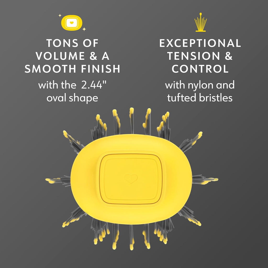 Oval Blow Dryer Brush for Long Hair, Lightweight with 3 Heat Settings N215