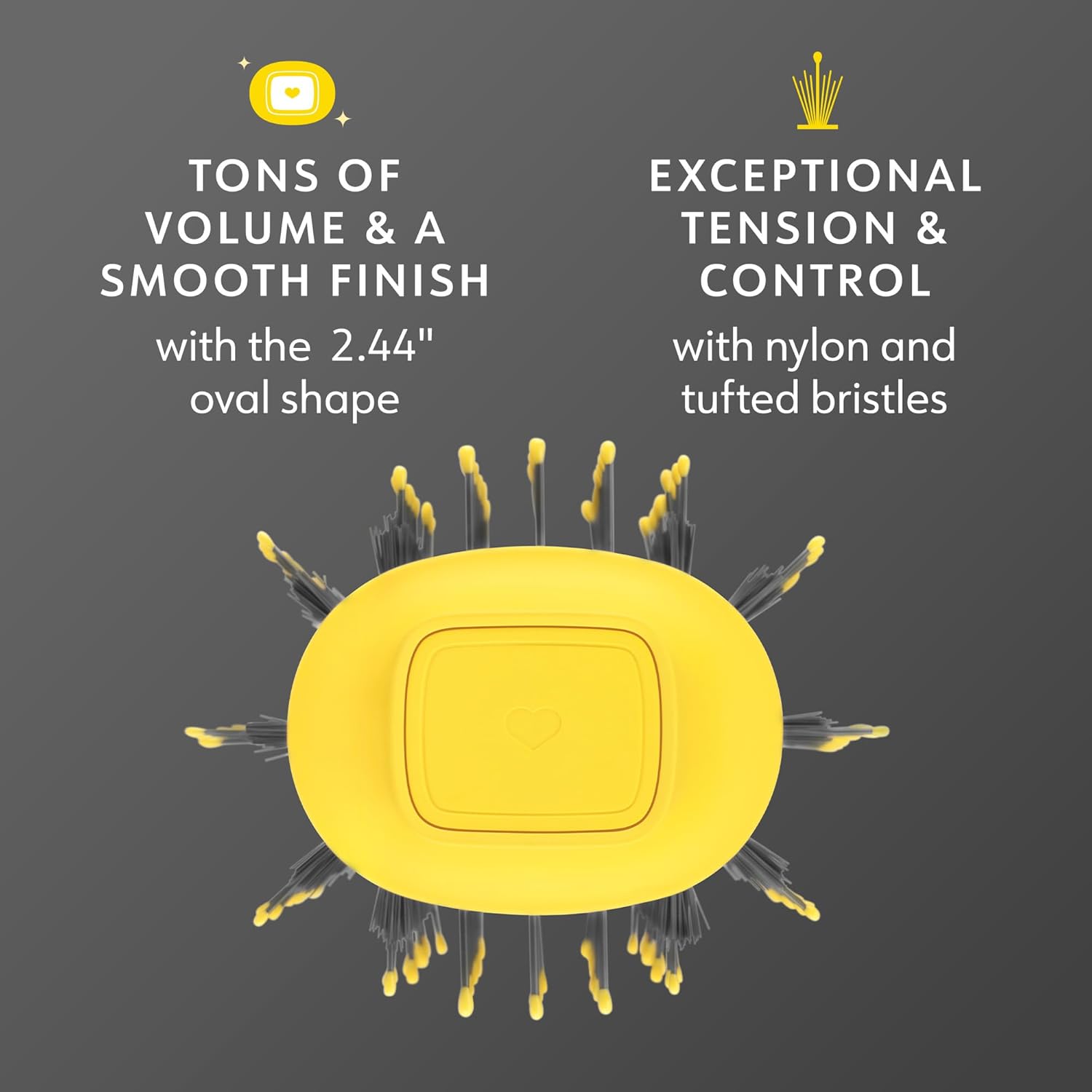 Oval Blow Dryer Brush for Long Hair, Lightweight with 3 Heat Settings N215