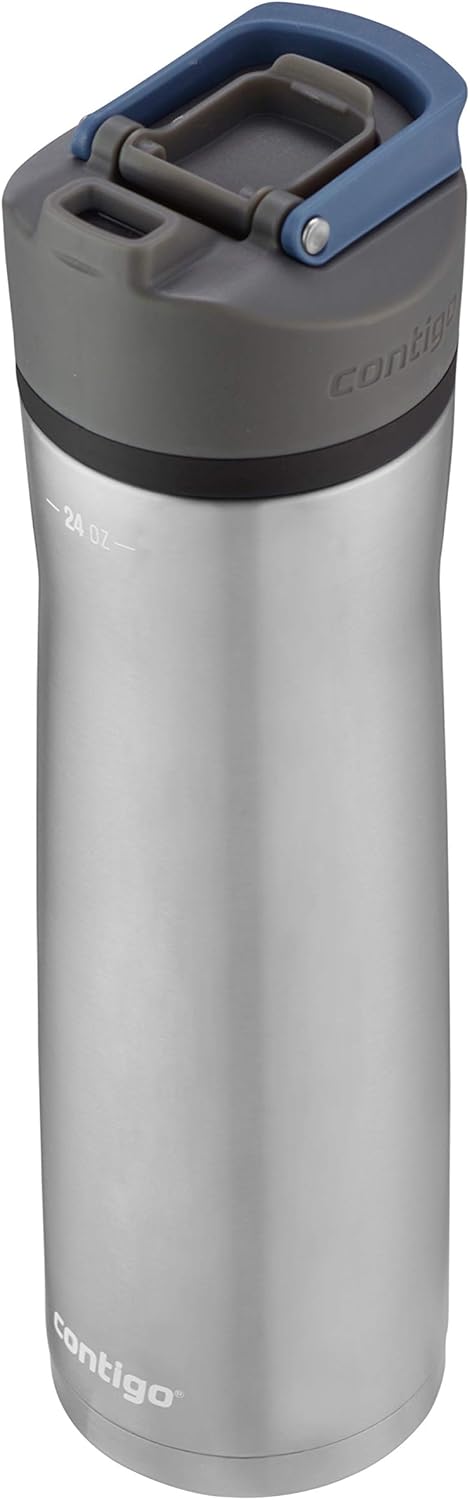 24oz Stainless Steel Water Bottle with Autoseal Lid V7433