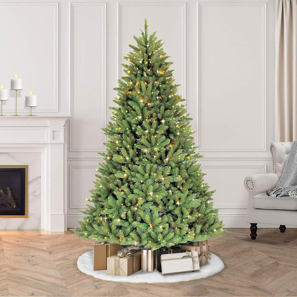 7.5 ft Pre-Lit Fraser Fir Artificial Christmas Tree with 750 Clear Lights J476696