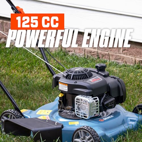 Gas Lawn Mower, 21-Inch, 140 cc, 2-in-1 Push Lawnmower K81082
