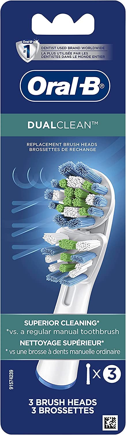Replacement Electric Toothbrush Heads, 3 Count D21360