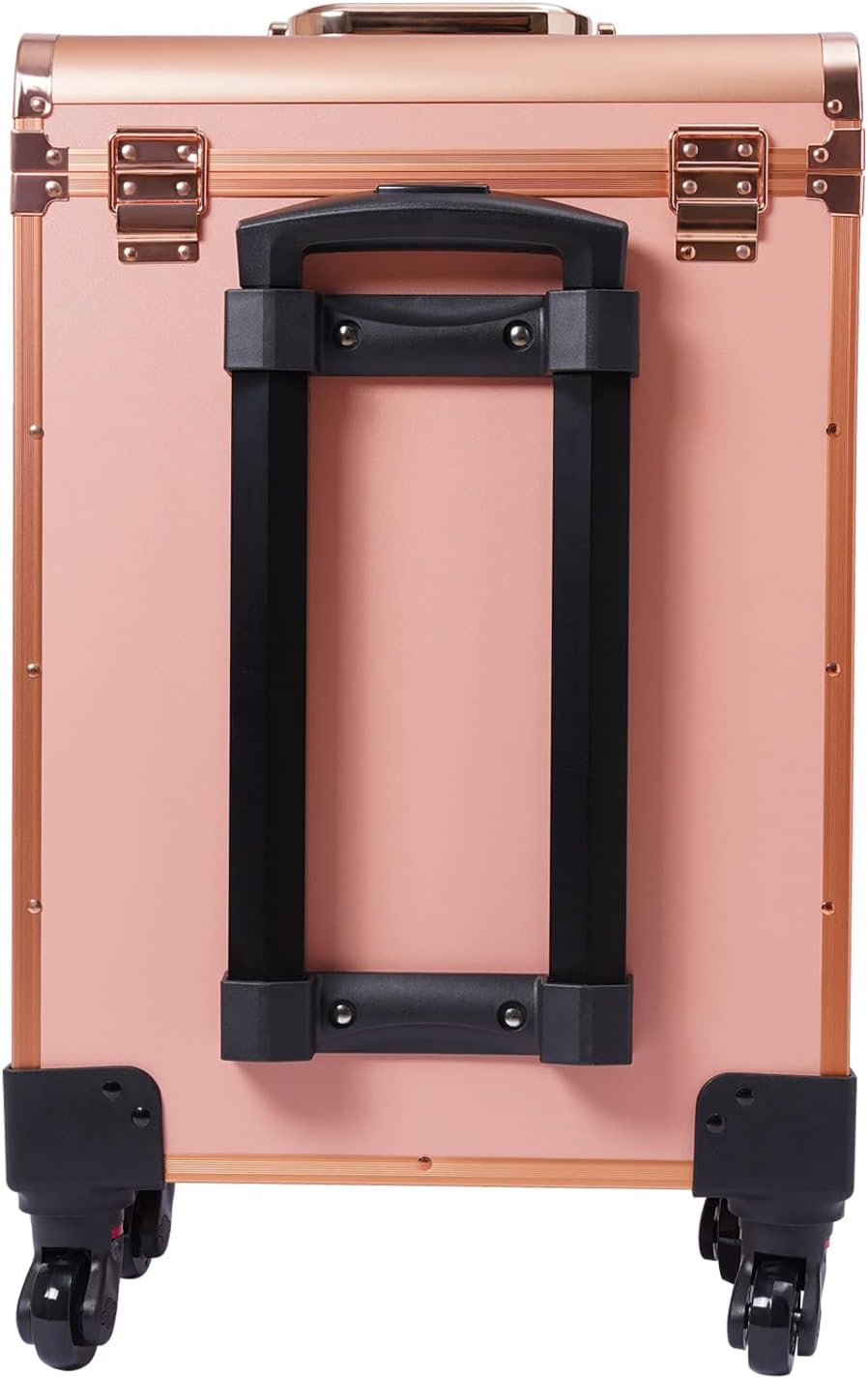 Rolling Makeup Train Case with Reinforced Lock, Portable for Artists Y4280