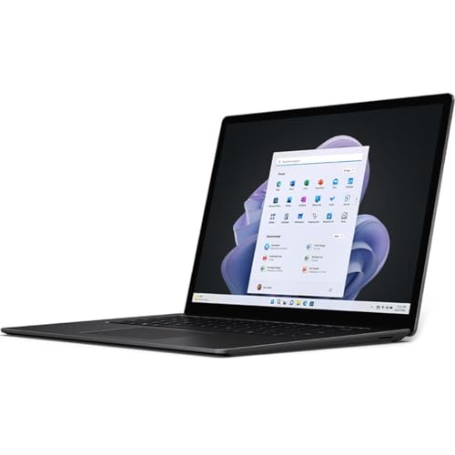 Microsoft Surface Laptop 5, 13.5" Pixelsense Touchsreen, 12th Gen Intel i5, 8GB RAM Memory, 256GB SSD, Windows 11 Pro Black (Renewed)