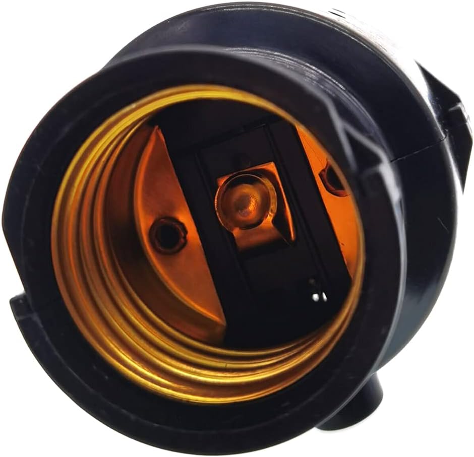 Dusk-to-Dawn Light Control Socket Adapter for E26 E27 Base Lamps, Black T55144