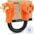 Nilight EV Dryer Charger Adapter Cord 50 Amp to 30 Amp 4 Prong Pure Copper 125V/250V Outlet to EV Dryer Plug Conversion Heavy Duty 10 Gauge Wire 14-50P to 14-30R 50M/30F, 2 Years Warranty