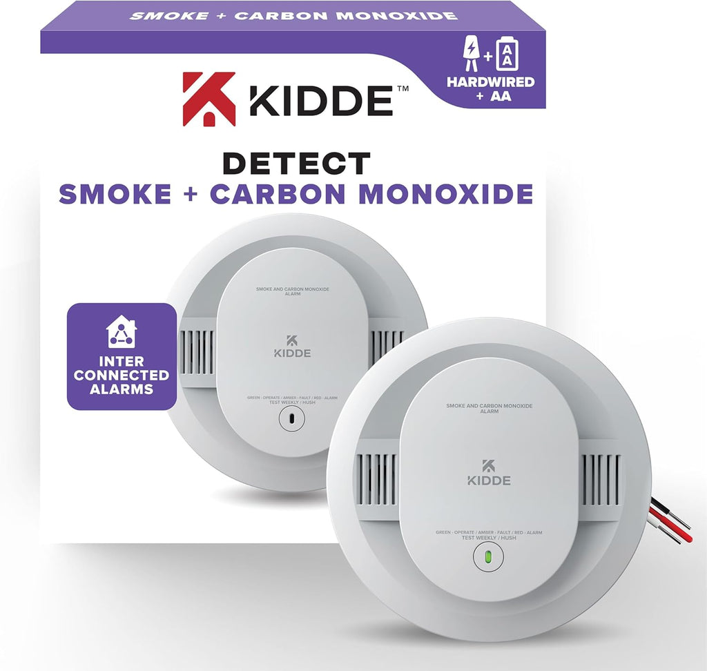 Smoke Detectors with Battery Backup, 2-Pack W900790