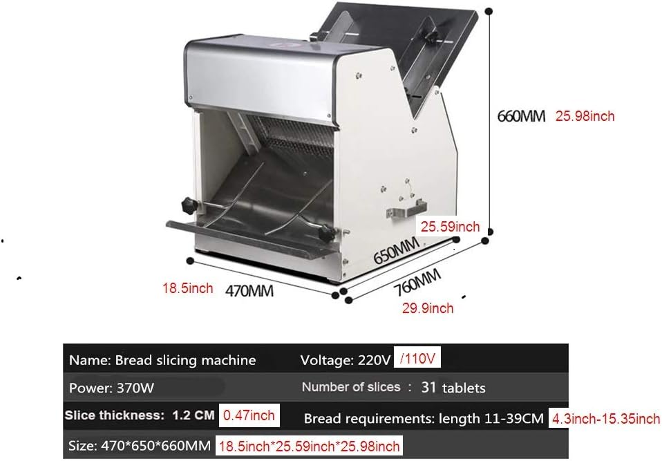 Stainless Steel Electric Bread Slicer Machine for Toast F786