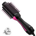 4 in 1 Hair Dryer Brush with Anti-Frizz Ceramic Titanium Barrel and Negative Ion - Volumizer, Straightener and Styler in One