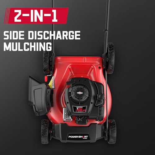 Gas Lawn Mower, 21-Inch 144cc 2-in-1 Walk-Behind Push Mower L600
