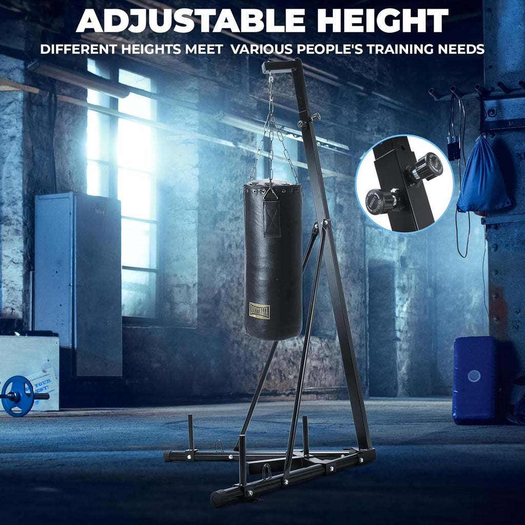 Heavy Duty Adjustable Punching Bag Stand for Home Gym S99667