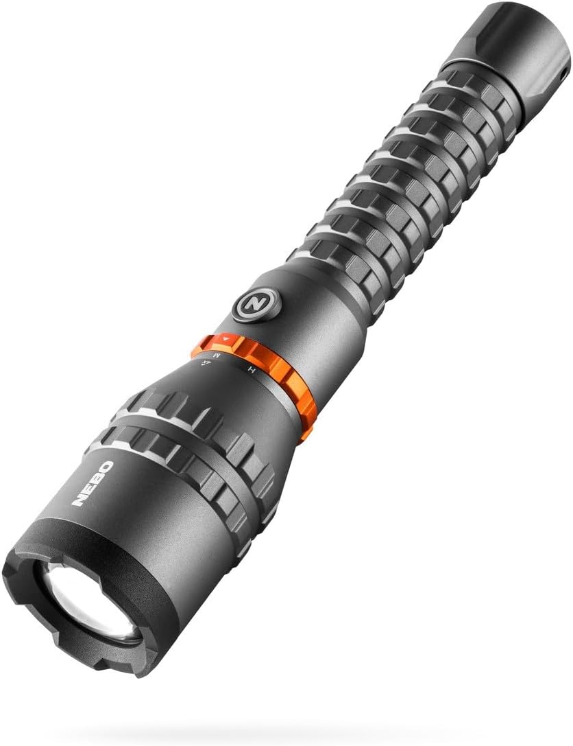NEBO Davinci Powerful, Rechargeable and Waterproof Handheld Flashlight