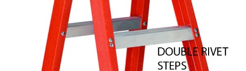 Twin Front Stepladder, 3-Feet, Orange L746