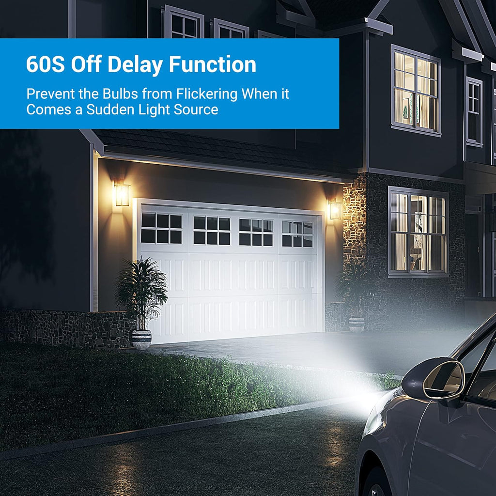 Dusk to Dawn E12 Candelabra Light Socket with Photocell Sensor, 2 Pack S980370