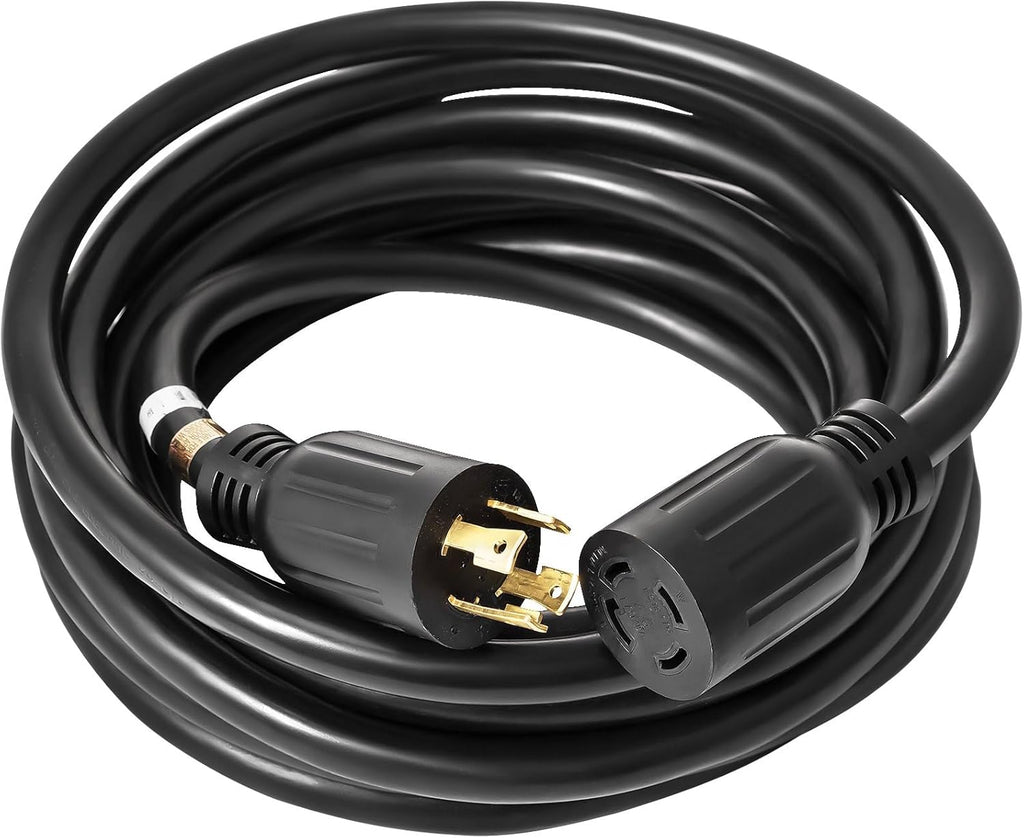 Generator Extension Cord 50Ft 30 Amp 4 Wire 10 Gauge Twist Lock V452923