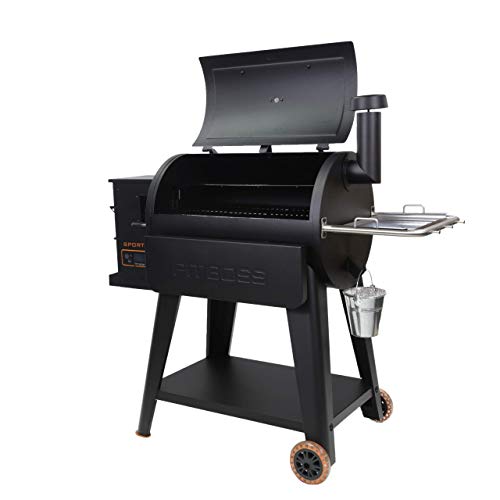 Wood Pellet Grill, 820 Square Inches, Black R39674