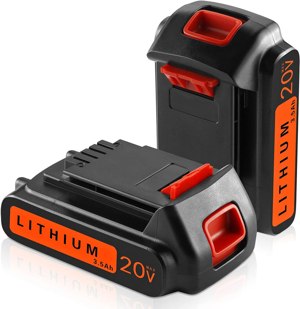2Pack DSANKE LBXR20 3500mAh Replacement for Black and Decker 20V Lithium Battery Max LB20 LBX20 LST220 LBXR2020-OPE LBXR20B-2 LB2X4020 Cordless Tool Battery