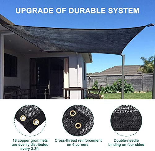 Garden 40% Shade Cloth, Resistant Sun Shade Net 6.5x10FT Mesh Tarp with Reinforced Grommets I119631