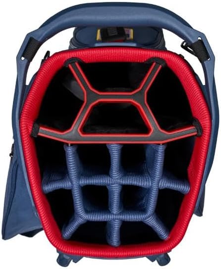 Fairway 14 Stand Bag, Navy/Red, Large E5047