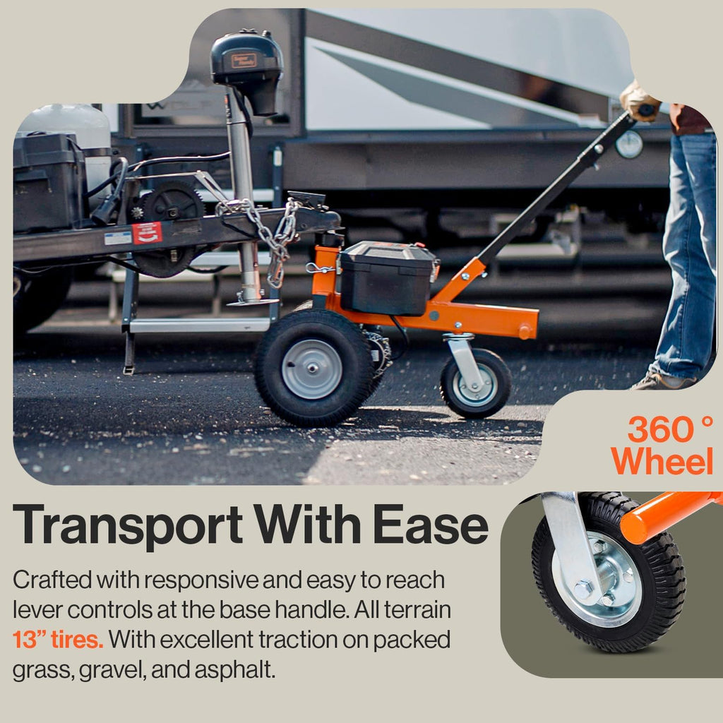 Electric Trailer Dolly 2800LBS Capacity, 450LBS Tongue Weight, 24V Powered with 2" Ball Mount U645