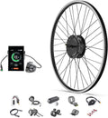 BAFANG 48V 500W Front Hub Motor Electric Bike Conversion Kit for 26 inch Wheel Drive Engine with 500C LCD Display Without Battery and Charger