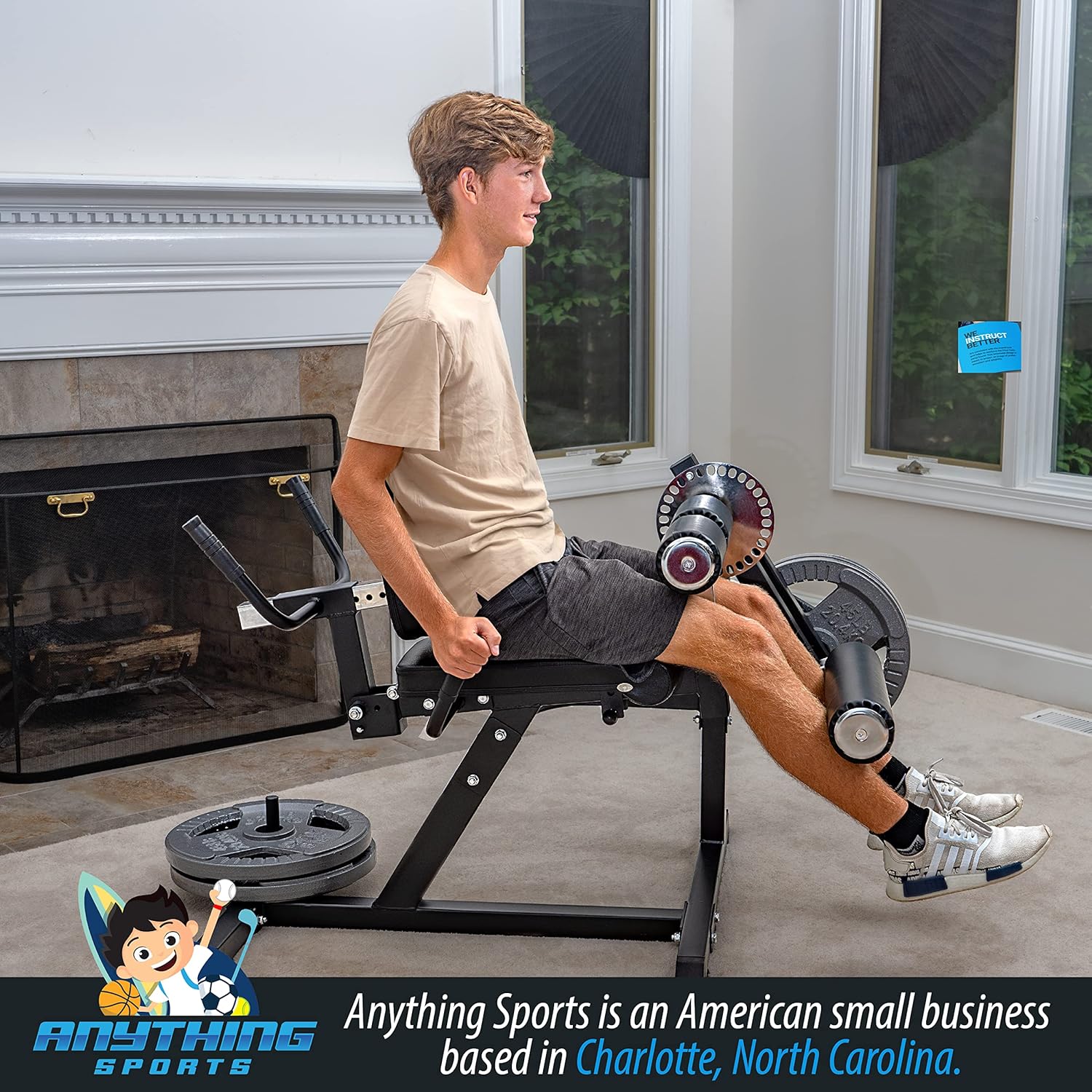 Adjustable Leg Extension and Curl Machine R1575