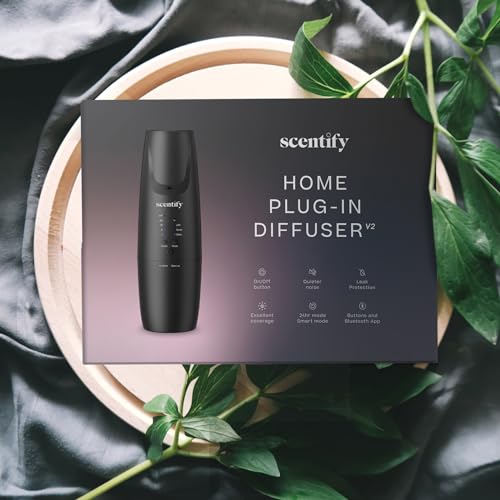 Plug-in Diffuser for Home, Office, Spa - Aromatherapy Bluetooth App Control - Waterless Quiet Essential Oil B102872