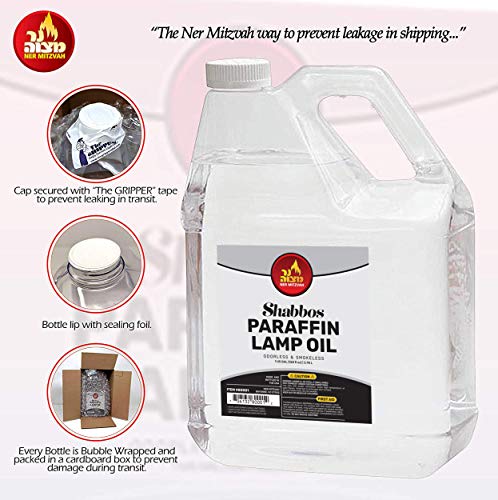 1 Gallon Paraffin Lamp Oil - Smokeless, Odorless, Clean Burning - 2 Pack R9083