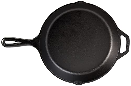 Seasoned Cast Iron Skillet 12 Inch Frying Pan with Assist Handle H129613