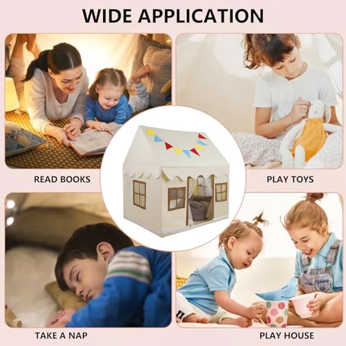 Kids Play Tent with Floor and Star Light, Indoor Outdoor Playhouse K309