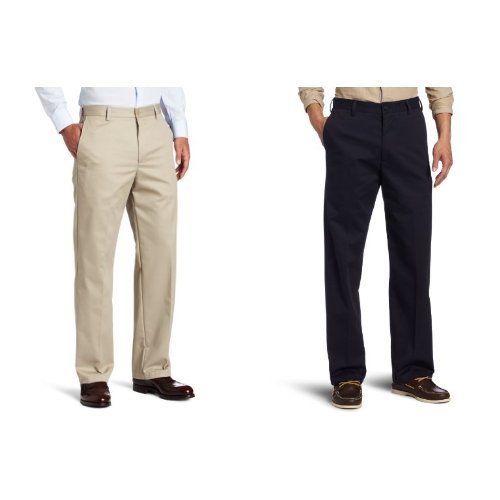 IZOD Men's American Chino Flat Front Straight Fit Pant