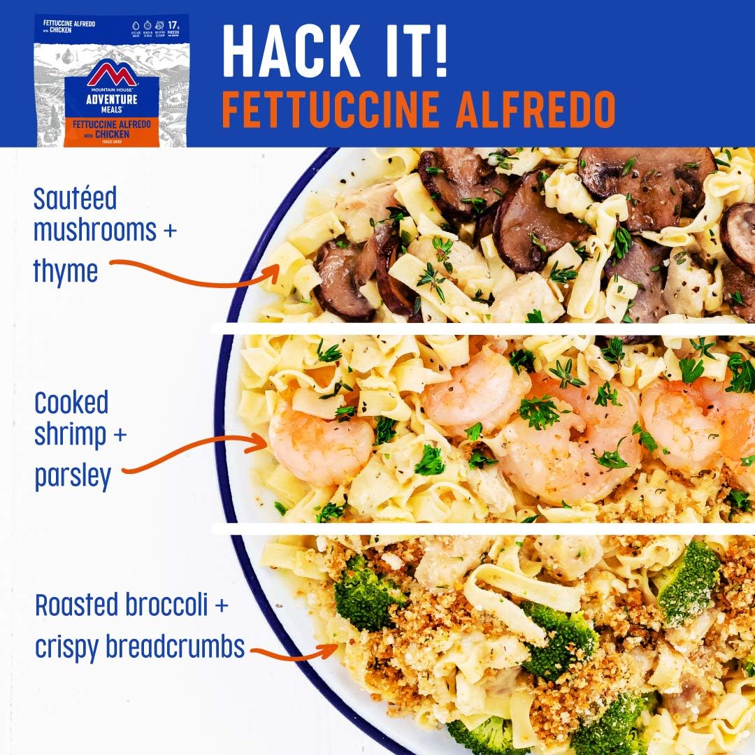 Freeze Dried Fettuccine Alfredo with Chicken, 2 Servings U454805