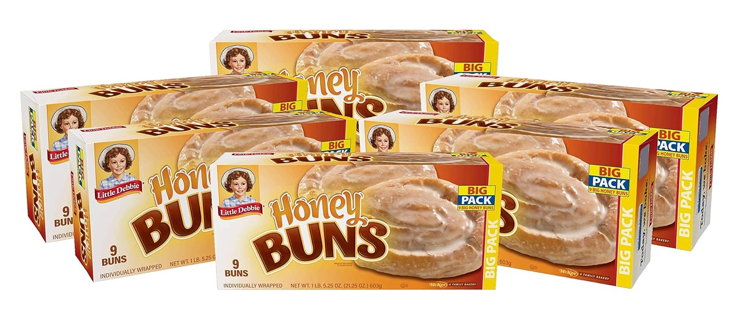 Little Debbie Honey Buns - 9 ct. (pack of 6)